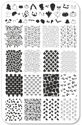 Wallpaper - Skeletons (CjSH-118) - Clear Jelly Stamping Plate